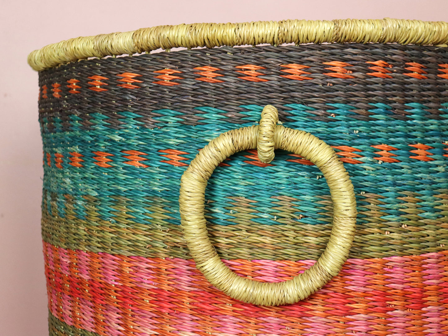 Laundry Log Basket with Lid