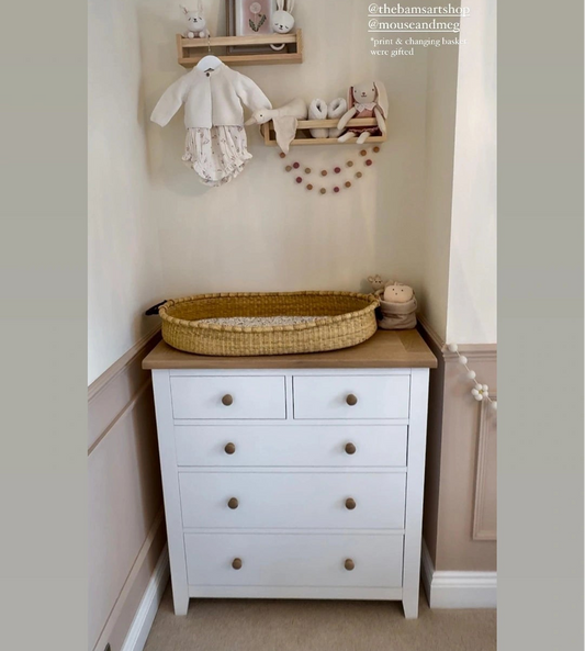 Natural Brown Changing Basket