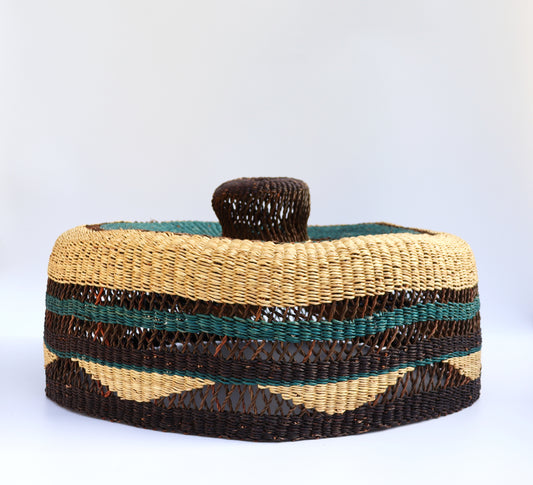 Natural Brown, Green, Black Pendant Shade Lampshade